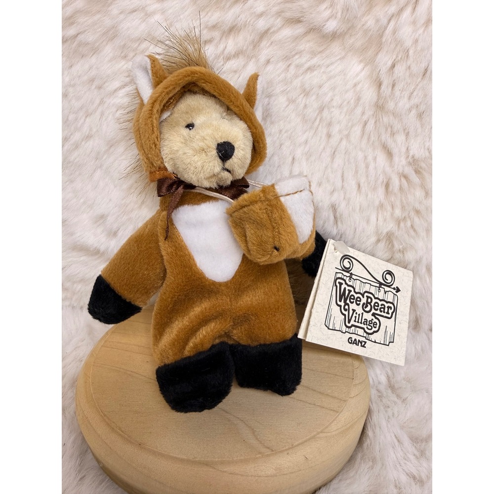 Ganz Wee Bear Village Oats Plush Teddy Bear in Horse Costume H3523 Brown Tan